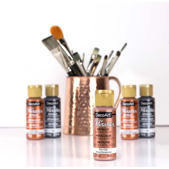 9 Packs: 8 ct. (72 total) DecoArt® Dazzling Metallics® Acrylic Paint Set